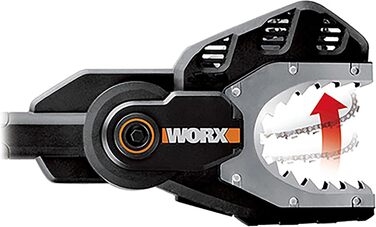 Акумуляторна гілкоріз Worx Jawsaw WG329E.9 20V з захисною закритими ланцюгом та сталевими зубами (без АКБ та зарядного пристрою)