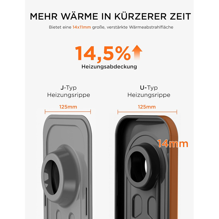 Електричний масляний радіатор Midea 2000W з 9 ребрами, термостатом та захистом від перегріву, тихий нагрівач для дому та офісу, чорний