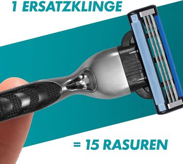 Чоловіча бритва Gillette Mach3 з набором із 6 змінних касет (3-лезові), подарунковий набір для гоління