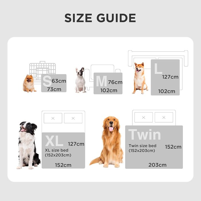 Водонепроникний коврик для собак BEDSURE великих порід - 127x102 см, миючий, з Sherpa Fleece, для захисту дивану, коврик для котів, сірий
