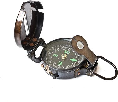 Royal Antique Lensatic Vintage Navigational Nautical Compass Authentic Brass Instrument