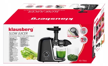 Горизонтальна шнекова соковижималка Klausberg KB 7866 150 Вт