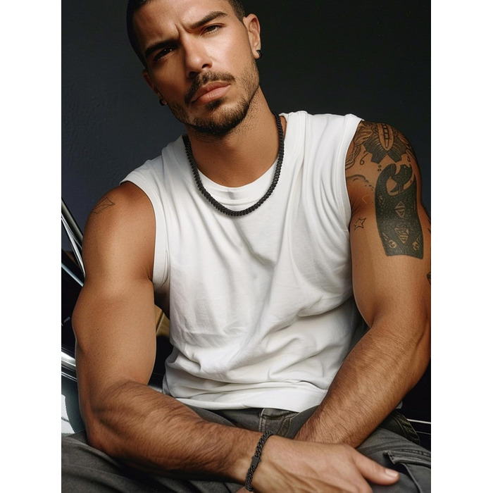 Чоловіча ланцюжок Panzerkette Miami з нержавіючої сталі Bestyle, 19/21/23 см, 5/7/9/12.5 мм, з подарунковою коробкою, чорний колір