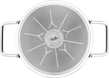 Каструля Fissler Adamant/Aluminium 4.9L з кришкою з термоскла, антипригарне покриття, для індукційних плит (20 см)