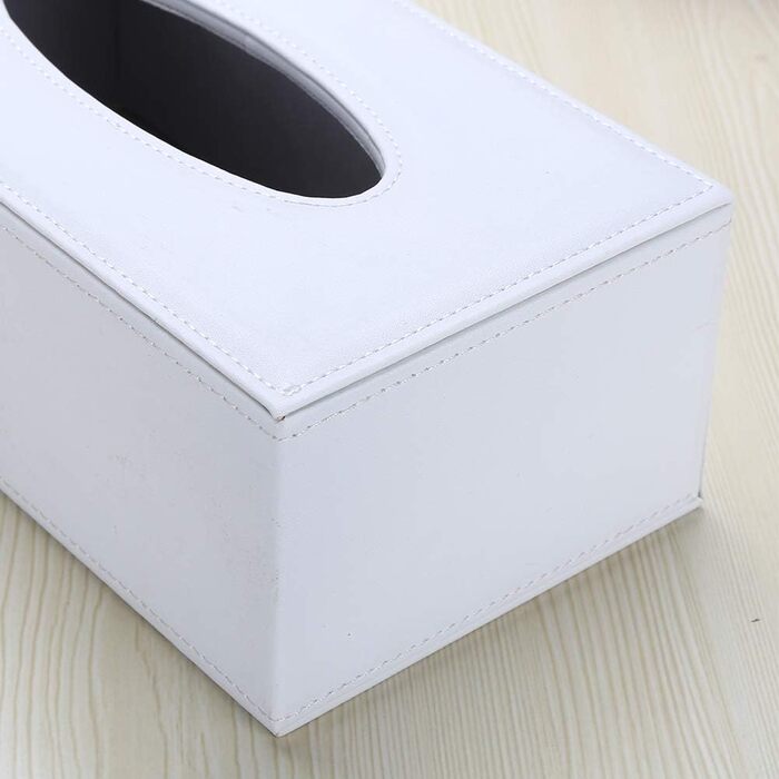 KINGFOM™ Коробка для серветок прямокутної форми для дому/офісу/автомобіля (Білий)