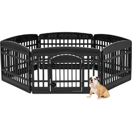 Iris Ohyama Dog Playpen with 6 Panels, 24