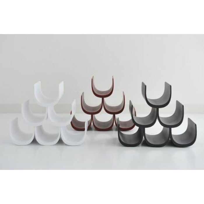Alessi Noè | GIA13 B - Modular Bottle Rack, Design, Thermoplastic Resin, 15.5 x 10 x 11.5 cm (Red)