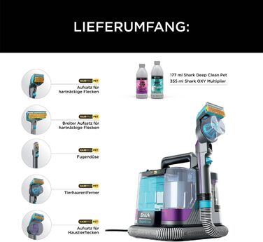 Shark HX100EUCP StainStriker HairPro Pet: портативний пилосос для видалення плям та шерсті тварин