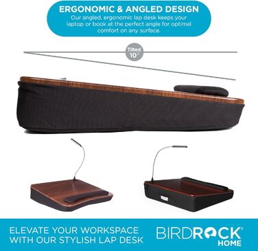 Стіл-підставка для ноутбука Sofia & Sam з USB-підсвічуванням, меморі-піна (5035)