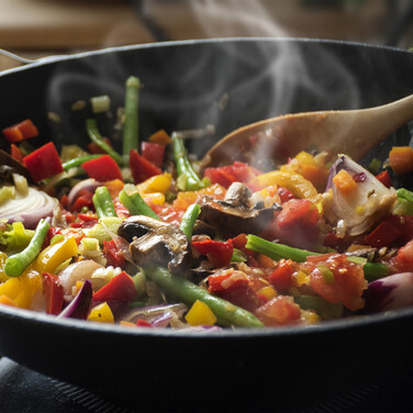 Relaxdays Wok Pan with Lid 30 cm