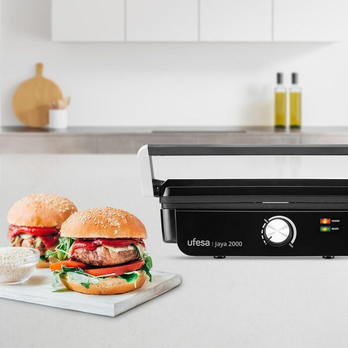 Ufesa Everest Electric Hot Plate with Touch Screen - 5 Pre-set Programs, Timer & Adjustable Temperature