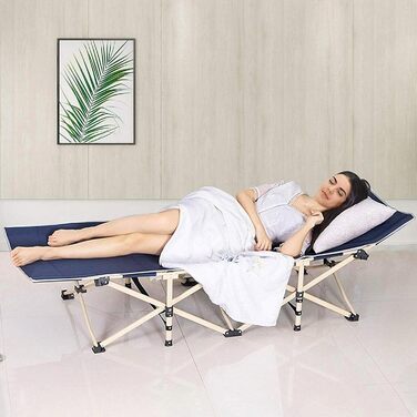 Розкладне ліжко для кемпінгу Trintion XL - міцна та зручна для відпочинку на природі, вдома та в подорожах (250 кг)