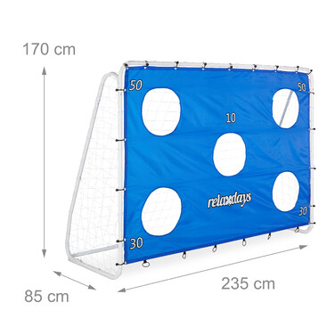 Relaxdays Large Football Goal with Goal Net