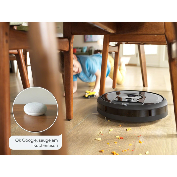 Робот-пилосос iRobot Roomba i7+ з автоматичною станцією самоочищення, картографією та PrecisionVision Navigation