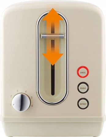 Тостер Gorenje Classico, бежевий/коричневий, 1100 Вт