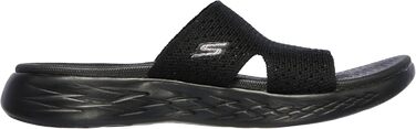 Скечес Сандалі шльопанці жіночі On-the-go 600 Stretch Knit 37 EU чорні текстиль