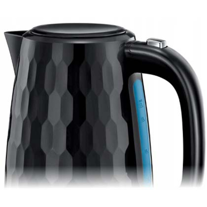 Електричний чайник Russell Hobbs Honeycomb, 2400 Вт, 1,7 л, чорний