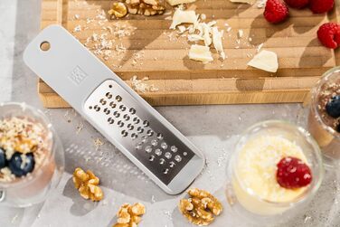 Терка дрібна ZWILLING Z-Cut багатофункціональна, нержавіюча сталь, пластик, сіра (міні-терка)