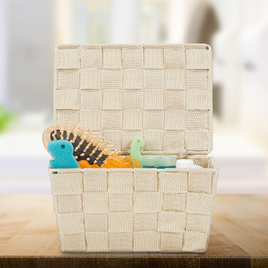 Relaxdays Storage Basket with Lid