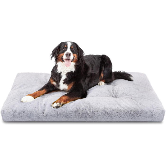 Nobleza Dog Bed for Large Dogs, Washable, Super Soft and Fluffy Anti-Anxiety High-Quality Plush Dog Bed with Non-Slip Bottom, Dog Cushion, Dog Mat, 110x73x10 cm, XL (L 122 x W 74 x H 10 cm)
