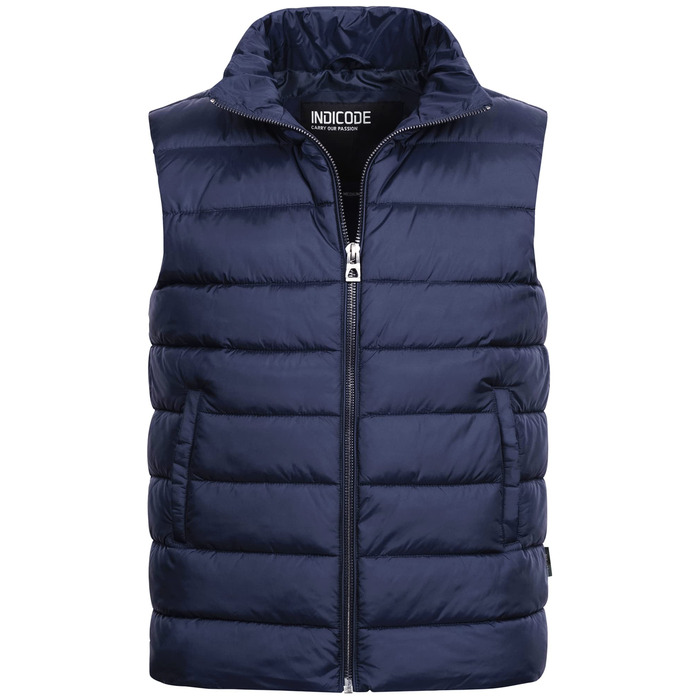 Чоловіча степкова жилетка Indicode Gibbon з коміром-стійкою | Чоловіча жилетка, брендова жилетка для чоловіків, чорний колір