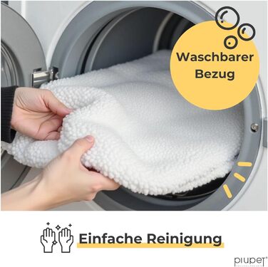 Кішка ліжко на підвіконня PiuPet 90x25 см | Антиковзне ліжко для котів | М'яка, самогріюча ковдра | Бежевий