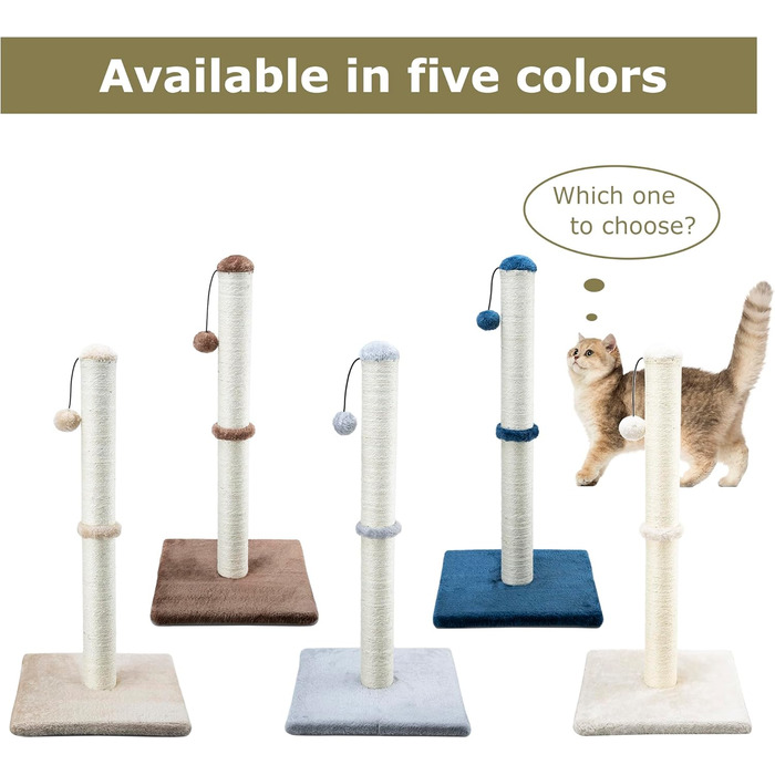 Дім для кота Dimaka з сизалевого мотузка та плюшевого покриття, сірий, 74 см