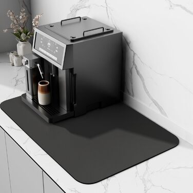Килимок для кавомашини Kaffeematte швидковисихаючий, 30x40 см, темно-сірий - захист від вологи для кухонних поверхонь