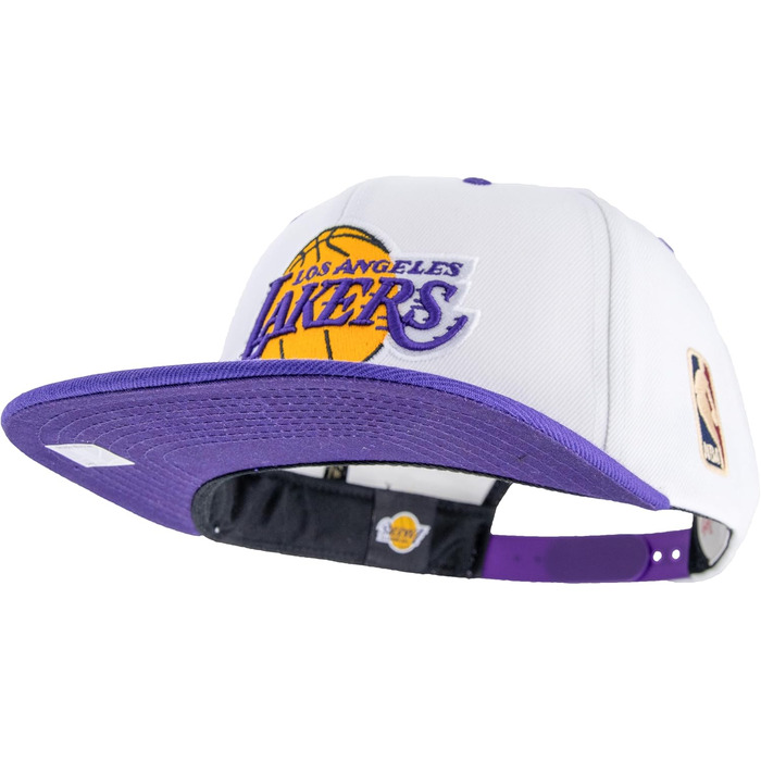 Кепка Mitchell & Ness NBA Lakers Snapback, універсальний розмір, біло-фіолетова