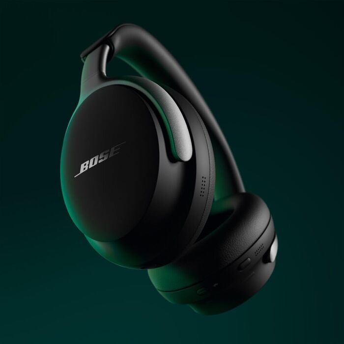 Бездротові навушники Bose QuietComfort Ultra Over-Ear з активним шумозаглушенням, Spatial Audio (просторовий звук), до 24 годин автономної роботи, чорні