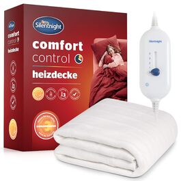 Електрична ковдра Silentnight Comfort Control 140x150 см з 3 рівнями нагріву | Тепла підстилка для ліжка, швидко нагрівається, пральна машина, машинне прання | Підстилка для ліжка, грілка
