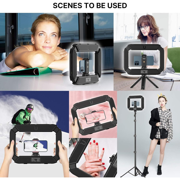 Стабілізатор для смартфона ULANZI з підсвічуванням та акумулятором 8000mAh - для відеозйомки, Live Stream, TikTok, YouTube