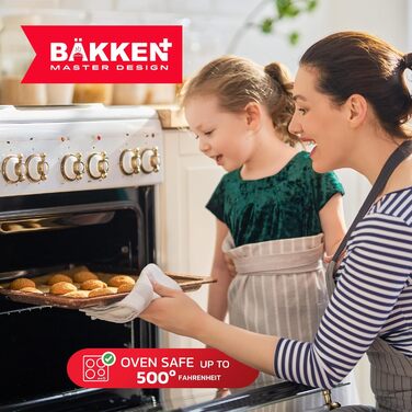Набір кухонного посуду Bakken-Swiss 20 предметів - гранітне антипригарне покриття, екологічний, для всіх плит та духовок (колір коричневий мармур)