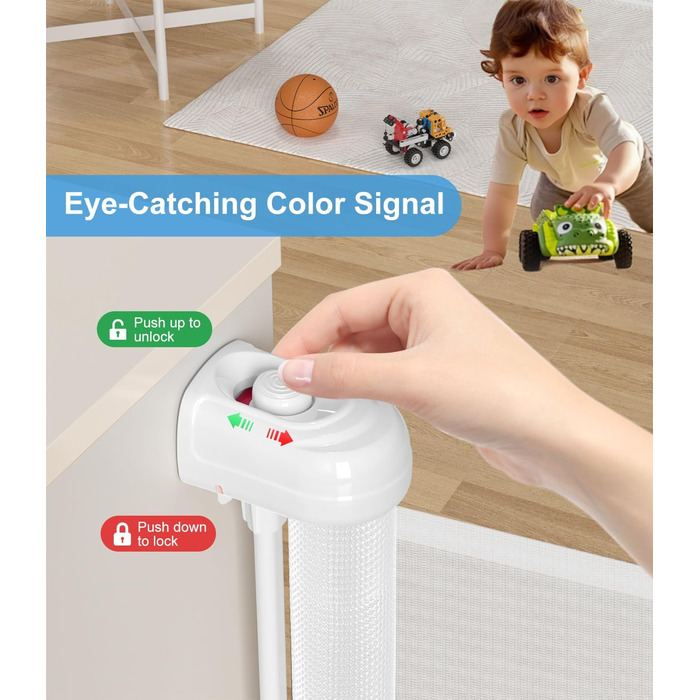 Захист від травм для дітей Nalezuns: розсувна сітка для дитячих воріт, 0-180 см, сірий колір