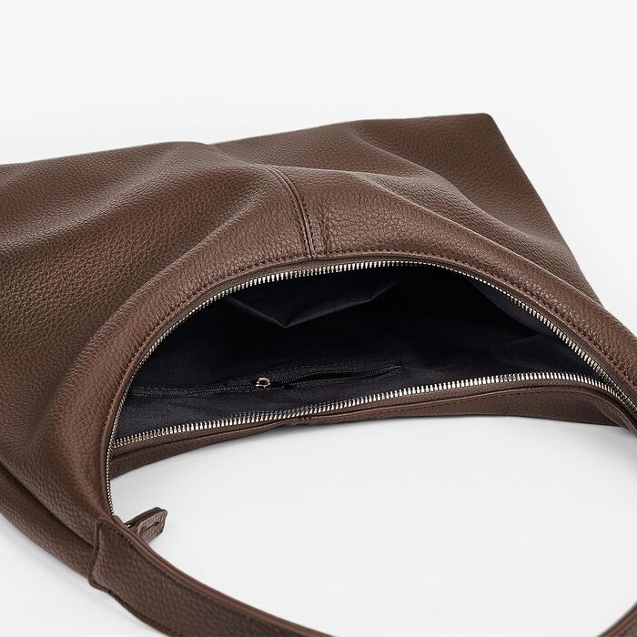 Сумка GSenhui Hobo з м'якої шкіри: вінтажна жіноча сумка-тоут на плече, однотонна, колір кава