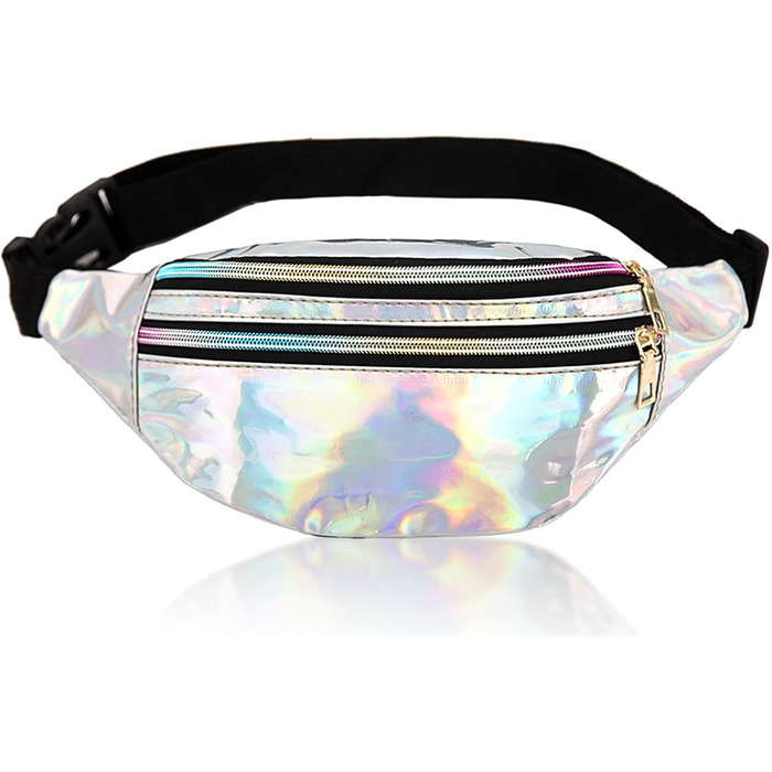 Металева поясна сумка AYNKH з трьома відділеннями, водонепроникна фанні-пак для відпочинку, спорту та подорожей (Unisex)