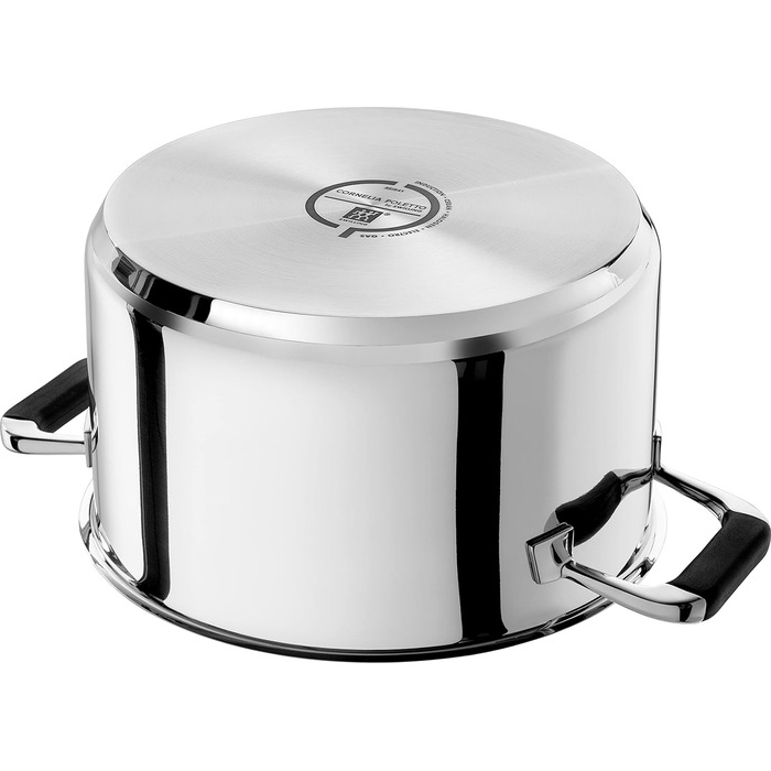 Набір каструль Zwilling Cornelia Poletto, нержавіюча сталь, сріблястий