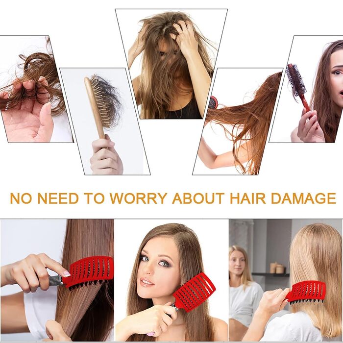 Щітка для волосся Entwirrungsbürste від Hairstreaq: розпушувач, масажна щітка для дівчаток та жінок (золота)