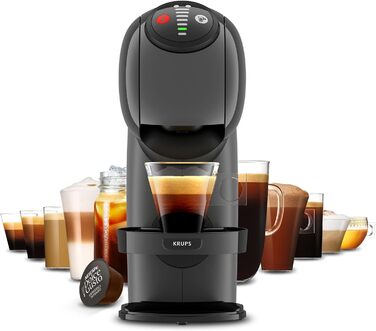 Кавомашина NESCAFÉ Dolce Gusto Genio S від KRUPS, 15 Bar, компактна, з автовимкненням, антрацит, KP243B