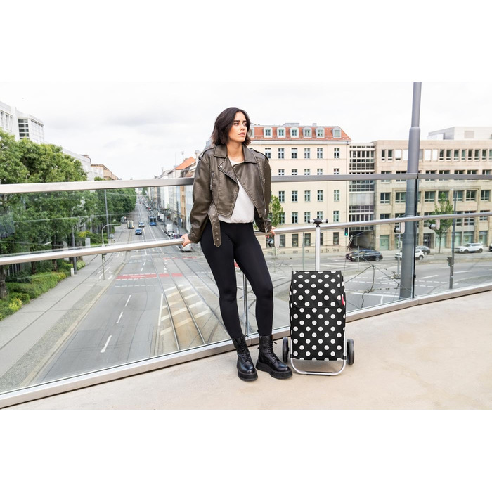 Тролей Reisenthel Shopping Trolley Dots White - Легкий та місткий тролей для покупок, білий