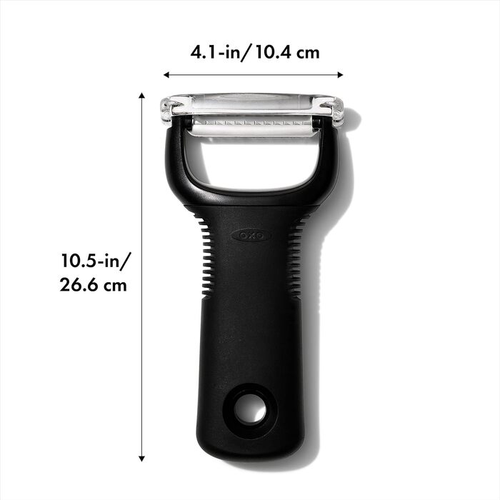 Овочечистка OXO Good Grips з нержавіючої сталі для жульєну, чорна