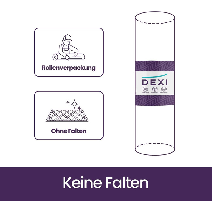 Килимок для дому та вулиці DEXI, 60x90 см, сірий - вологостійкий, неслизький, миючий