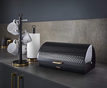 Тoршн TOWER Brotkasten з нержавіючої сталі, чорний, універсальний розмір, T826090BLK