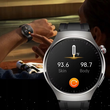 Смарт-годинник Smart-Trend: Моніторинг глюкози, ЕКГ та температури, чорний