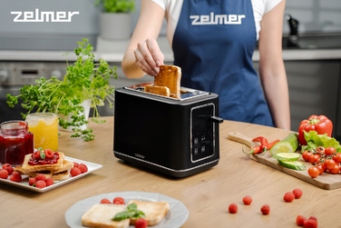 Тостер Zelmer ZTS7990, чорний, 7 рівнів просмаження, 750 Вт, на 2 скибки