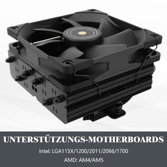 Thermalright SI-100 Black: Повітряний кулер для CPU з 6 теплових трубок та тихим вентилятором TL-E12B PWM