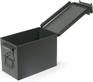 Ammunition Box, US Ammo Box, Cartridge Box, Lithium Battery Storage Box, Ammunition (Lockable - 28cm) (Security Ring - 30cm)