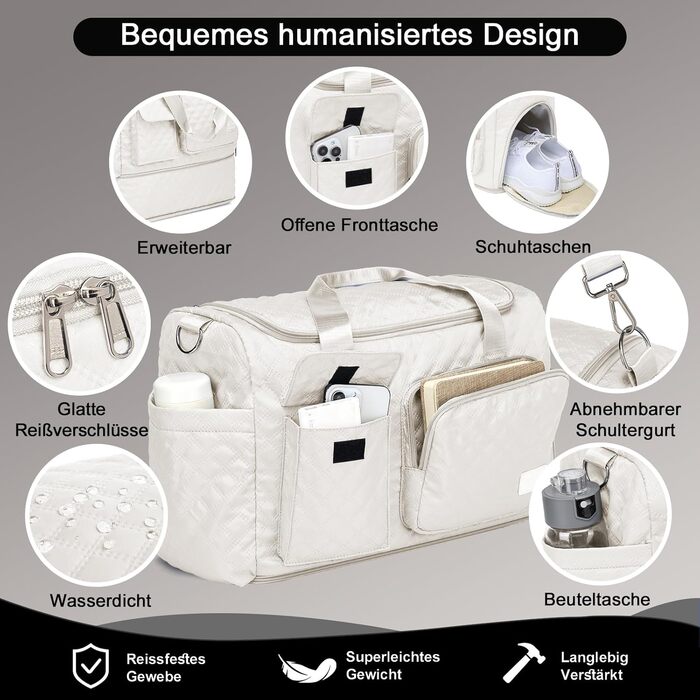 Набір валіз Joyway 6шт з TSA-замком, 4 колеса, зелений (білий), включає багатофункціональну сумку та кулькову сумку