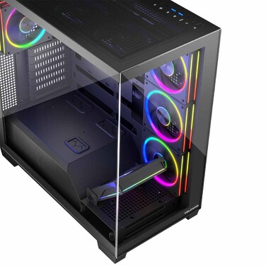 Корпус для комп'ютера Modecom Volcano Stellar ARGB Midi 8F Black