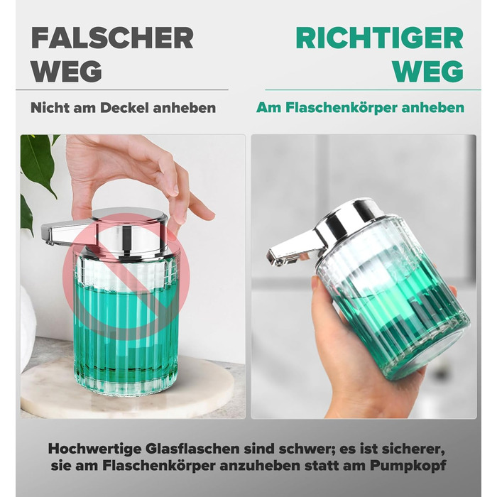 Phneems Automatic Soap Dispenser Glass Electric Soap Dispenser With Sensor 3 Adjustable Levels Soap Dispenser Automatic Dish Soap Dispenser USB Charging IPX5 Waterproof FOR Bathroom Kitchen Gel